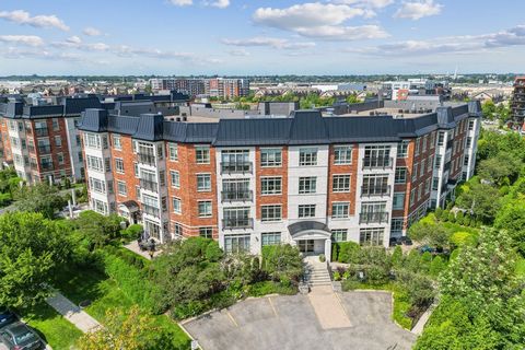 LES LOGGIAS SUR LE PARC, TOUR À CONDO PRESTIGIEUSE, 2 ÉLÉVATEURS, GARAGE, PISCINE CREUSÉE CHAUFFÉE EXTÉRIEURE,TRÈS BIEN PAYSAGÉE, SALLE D'EXERCICE. Grand 3.5 avec ( LOGGIAS )qui est une véranda avec porte-fenêtre. Fenestrations abondantes du bon côté...