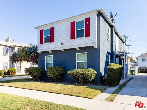 Well maintained 4 Unit building in Leimert Park. The property consists of four, two-bedroom / one-bathroom units, TOC Tier 3, and detached garages for future ADU projects. The property is under rent control and is fully occupied and will be sold with...