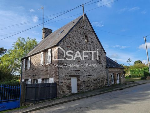 Located in the village of Fougerolles du Plessis, close to essential amenities (Intermarché 7/7, pharmacy, bar/tabac, school, etc.), stone house of 86m² comprising kitchen with fireplace, laundry room with toilet, living room with French windows open...