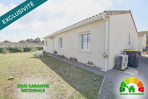 Maison de plain-pied 3chambres et jardin clôturé