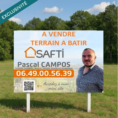 Terrain constructible de 1407m², quartier calme