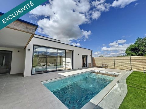 Maison contemporaine de plain-pied avec 4 chambres et piscine – Angers