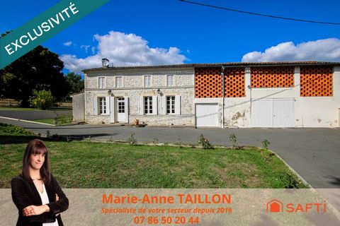 Charmante maison charentaise avec dépendances et grand terrain arboré