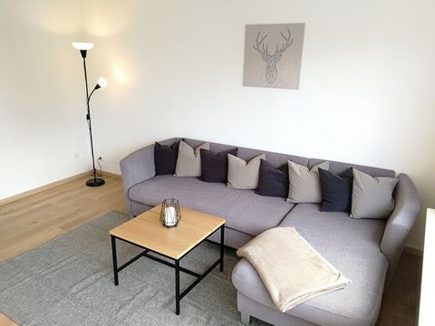 Welcome to this wonderful rental apartment in Bad Nauheim! This apartment offers a prime location that allows you to reach Frankfurt in just 30 minutes. The apartment features a large bedroom with a comfortable king-size bed (180cm) that is perfect f...