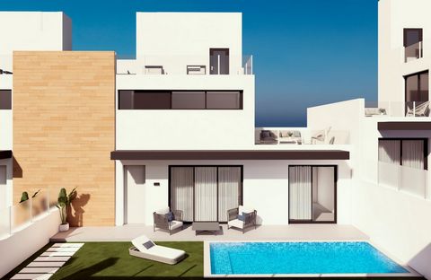 NEW BUILD TOWNHOUSES IN ORIHUELA COSTANewly built townhouses and semidetached houses in Las Filipinas Orihuela CostaThe complex of 10 townhouses and 2 semidetached houses each with 3 bedrooms 2 bathrooms front and back patios and their own roof terra...