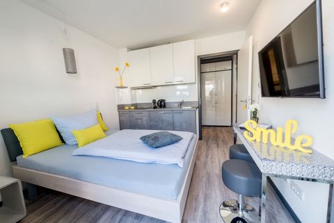 Overview: for 1-2 people (+ 1 travel cot, please inquire) 16 m² 1 room + bathroom with shower Comfort mini kitchen small but own terrace ground floor, north-west facing Note: We have a wide range of small and large apartments and are happy to cater t...