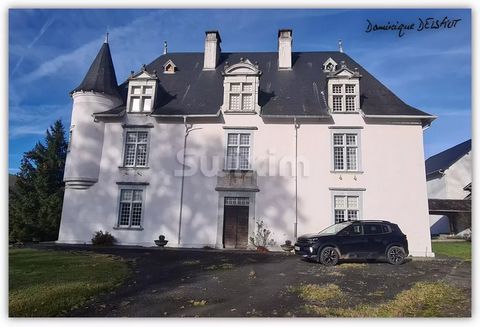 Réf 67412DD: 18th century chateau, two gites, barn and stables set in 79000m² of land RARE Ideally located only 40 minutes from the beautiful historic town of St Jean Pied-de-Port, on the Spanish border. Ideal opportunity for investors! Magnificent c...