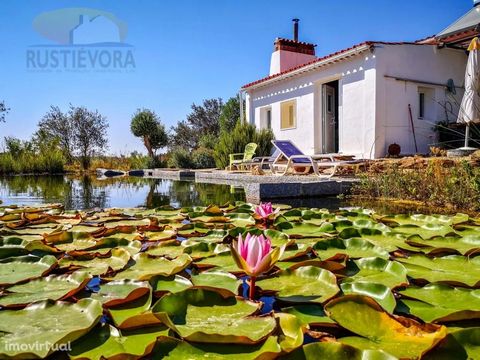 Farm with Monte Alentejo (rustic and urban booklet) with 7.7ha inserted in the area of National Ecological Reserve. Located (+/-) 5km from the river beaches of Alqueva and Amieira has a lot of privacy. The villa consists of: - 1 Suite - 1 bedroom - 1...