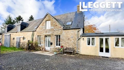 A25565LSL50 - Nestled at the end of a hamlet is this cute and cosy stone property, with large attached barn for renovation. In good condition, with an abundance of traditional features, large fireplace, exposed beams and lovely wooden floors. Benefit...