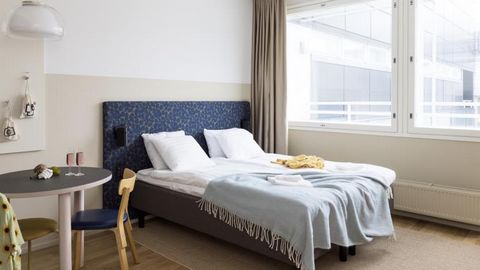 • FINNISH DESIGN PENTHOUSE STUDIO W/ BALCONY • The Apartment This penthouse studio apartment has everything you need to live, work and play. Get the practical things like a fully equipped kitchen, washing machine, fast WiFi, 24/7 support, and regular...