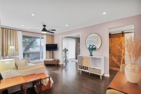 Welcome to this beautifully remodeled 2-bedroom, 2-bathroom condo in the desirable Park Central Condos of North Dallas. This updated 2nd-floor unit boasts wood floors, modern quartz countertops, and stylish lighting throughout. The open living area i...