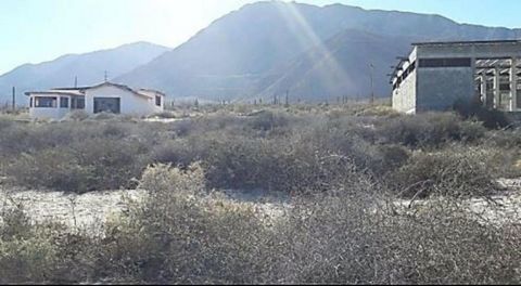 Se trata de un terreno baldío de forma regular y topografía semiplana cercana a la población de Bahía de los.Ángeles, a 7.30 Hrs de Ensenada, el terreno es cruzado en su parte norte por la carretera federal a Ensenada, y.colinda con la zona federal a...