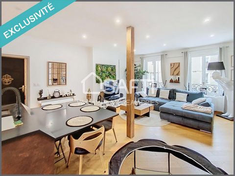 Magnifique appartement, en duplex, rénové avec des matériaux de qualité, comprenant une entrée sur une belle pièce de vie, lumineuse, avec cuisine aménagée et équipée sur mesure. Un poêle à bois va être installé pour compléter cette pièce. A l'étage ...