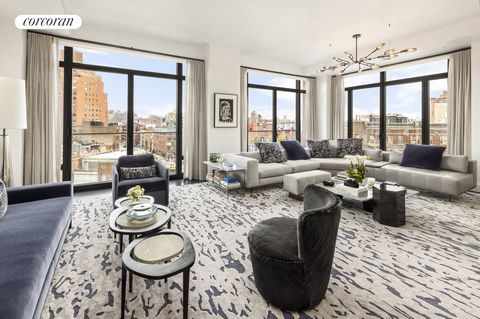 Welcome to 155 West 11th Street, Unit 6A-an approx. 3,674-square-foot residence offering four bedrooms and four-and-a-half bathrooms, accessible via private entry and a separate service entrance. The interiors feature spacious, light-filled rooms wit...