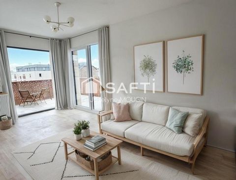 Amiens, quartier square Friant les 4 chênes, appartement T2 avec stationnement.