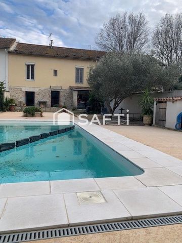 Charmante maison mitoyenne avec piscine au calme