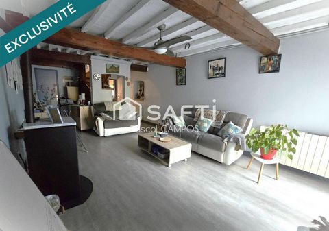 Maison de ville avec 3 chambres, bureau et jardin