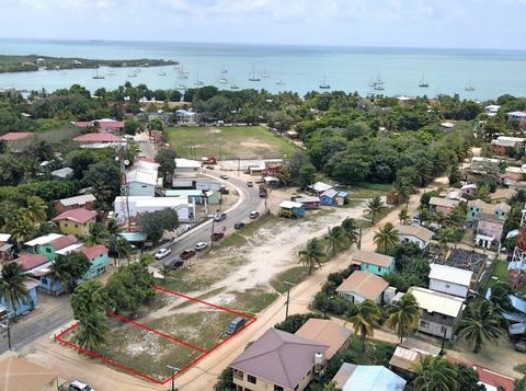 Im Herzen von Placencia Village erstklassiges Doppelgrundstück an der Ecke von Main und Dukunu.  Das Los wurde vermessen und zu einem Los zusammengefasst.  Sie werden kein besser gelegenes leeres Grundstück für das Geld im Village finden.