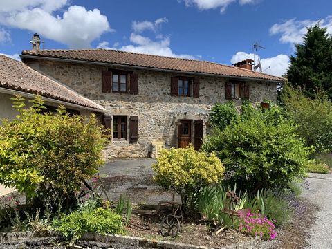 Situated in a small hamlet of just a few houses sits these 2 individual, characterful properties boasting 3 bedrooms in the main house and 2 in the second house all set in glorious gardens of over 5500m2 including a walled enclosed swimming pool with...
