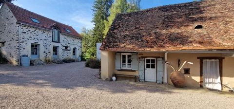 If you are searching for a property surrounded by nature, far from neighbours, then this is it! Beautiful mill property with renovated house (2 bedrooms), renovated gîte (1 bedroom), stunning traditional barn and an old mill in need of renovation (ha...