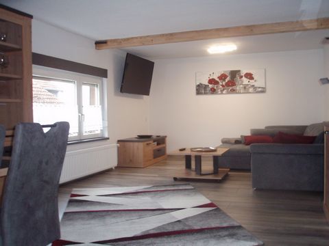 Our apartment has free and protected 100MBit WLAN. Furthermore, fully equipped kitchen. Washing machine and condenser dryer are of course. Of course, from here you can also explore the beautiful Harz Mountains with its many attractions. Bed linen and...