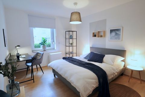 Enjoy a pleasant stay in a stylish and modern attic apartment in the heart of the Ruhrpott. Characteristics: -Top location -comfortable check-in -Underground garage, charging station for electric cars -Balcony Kitchen: -Dishwasher, washing machine -C...