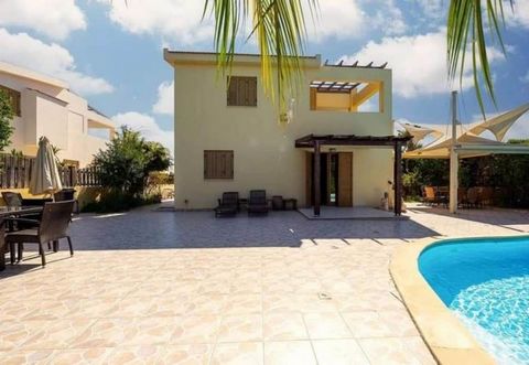 Four bedroom detached villa for sale in Agia Thekla area, 200m from the beach Ayia Thekla is an area with exceptional natural beauty and only a few minutes away from Ayia Napa. Ayia Napa is located in the centre of the market garden area of the islan...