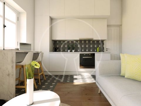 Charming one-bedroom flat on the second floor of the TILES 326 development in the centre of Lisbon, on the historic Rua de São Bento. This flat comprises a fully-equipped kitchen with top-of-the-range appliances, an open-plan living room with kitchen...
