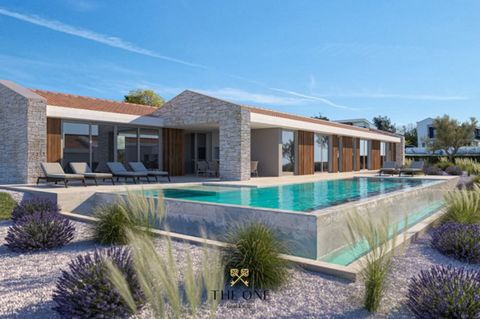 Villas with a pool and sea view located in small picturesque village. Luxury resort with four rustic villas with elements of modern architecture is planned to be built in the unique hilly village near Poreč which is full of historical heritage. The v...