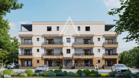 Istrien, Tar, Neue Wohnung im ersten Stock mit Terrasse und Parkplatz Diese moderne Wohnung im ersten Stock, gelegen in Tar, Istrien, ist nun zum Verkauf verfügbar und Teil eines Neubauprojekts, das zwei Gebäude umfasst. Die Fertigstellung ist für Ju...