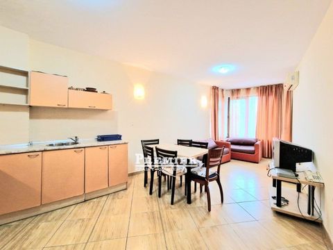 For sale is a spacious two-bedroom apartment in a developed area of Sunny Beach, 100 meters from the famous supermarket MLADOST, communicative place, fully finished infrastructure, the apartment is located in a gated complex with a large swimming poo...