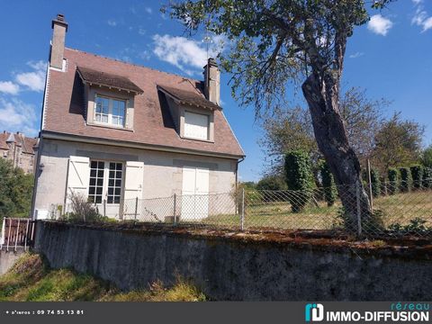 Fiche N°Id-LGB166149 : Boussac, Maison d'environ 99 m2 comprenant 6 piece(s) dont 2 chambre(s) + Jardin de 4889 m2 - Vue : Campagne - Construction Pierres - Equipements annexes : jardin - garage - cellier - cheminee - combles - cave - chauffage : Fio...