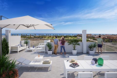 Discover the fantastic new development in the popular area of Torre de la Horadada, just 400 metres from the beautiful beach of Las Higuericas. This exceptional development offers a variety of new build properties, including ground, first and top flo...