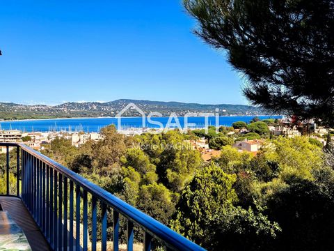 LARGE T3 of 81m2 SEA/PORT VIEW 2 terraces, double garage of 40m2, private outdoor parking, cellar - secure residence in a sought-after area in CAVALAIRE SUR MER. CAVALAIRE SUR PORT, 5 minutes from the port/shops and beach, in a secure residence, I in...