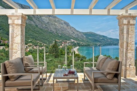 Newly built 5 Bedroom Contemporary Villa with stunning sea and mountain views, direct access to the beach and a superb infinity pool located in Barbati, Corfu. This beautifully finished property offers all modern comforts in a sought after location o...