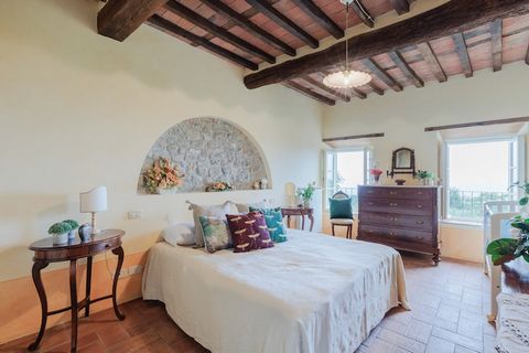 Set among the rolling hills and renowned vineyards of Valgiano, this beautifully restored stone villa offers an idyllic escape into the heart of Tuscany. Overlooking expansive views of Lucca’s countryside, this hilltop retreat blends timeless rustic ...