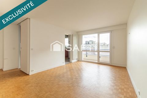 T3 lumineux 74m2 avec 2 balcons en étage – Parc Montsouris, Paris 14e