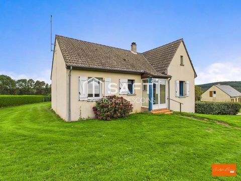 Pavillon de plain-pied avec sous-sol total et grand terrain à Marcillé-la-Ville