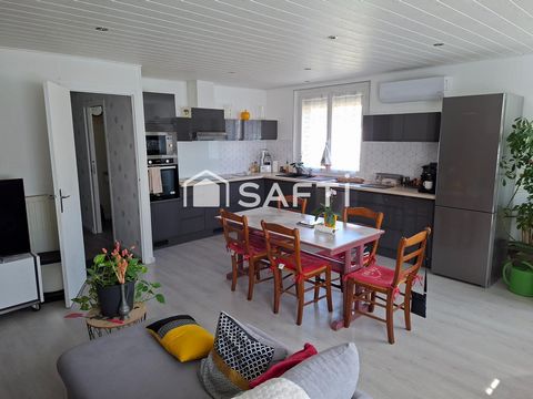 Maison 5 pièces et garage.