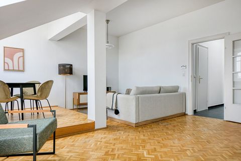 For stays longer than 1 month, we offer custom pricing. Please reach out for an exact quote! Feel at home wherever you choose to live with us. You’ll love this cozy 7th district - Neubau furnished two-bedroom apartment with its modern decor, fully eq...