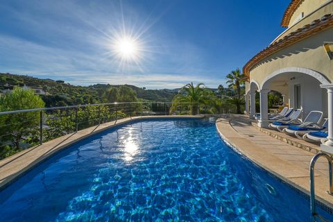 Beautiful and comfortable villa in Javea, on the Costa Blanca, Spain with private pool for 6 persons. The house is situated in a hilly, wooded and residential area and at 3 km from El Arenal, Javea beach. The villa has 3 bedrooms and 3 bathrooms, spr...