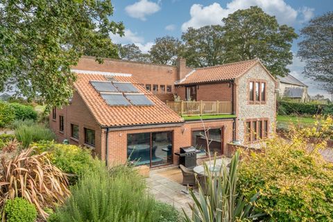 A unique modern home just five minutes from the coast, sitting in a sleepy Norfolk village with glorious open countryside on the doorstep, this property is nestled in a truly idyllic spot. Generous gardens are home to abundant wildlife, with a roof t...