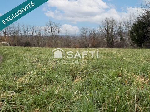 Terrain permettant une construction de plain-pied avec vue