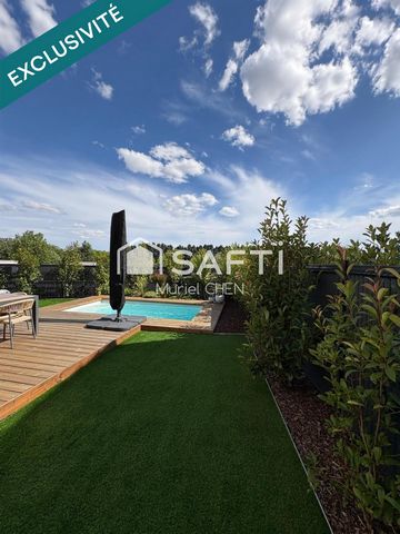SAINT BRES villa neuve extérieur paysagé, piscine
