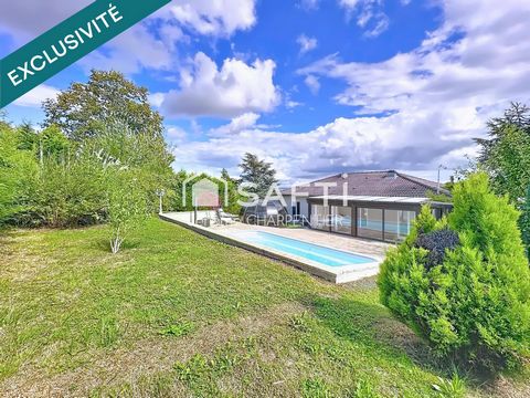 Plain pied surélevé avec piscine, jacuzzi à proximité de l’A31