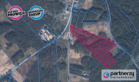LOCATION: For sale attractive plot in Przewóz, in the municipality of Studzienice, in the Pomeranian Voivodeship. Area of over 42 000m2 with issued building conditions for 16 single-family residential buildings, one-storey with attics with the possib...
