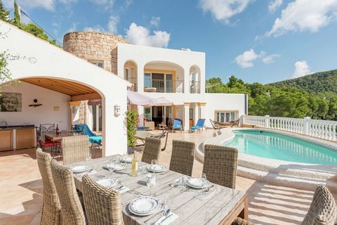 A lovely villa in Cala Llonga region of Ibiza in Spain, It has accommodation for 10 guests and has 5 bedrooms. The home is perfect for a large family with children who want to holiday in the Balearic Islands. There is a ferry port nearby and the beac...