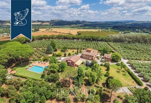This luxury agritourism resort for sale is near Pisa, Livorno and Volterra. It is made up of three 18th-century rural buildings measuring 1,350 sqm overall. In the past, it was the prestigious main farm of the ancient Pieve de' Pitti estate, whi...