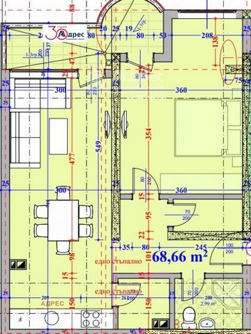 Appartement d’une chambre composé d’un séjour avec une kitchenette avec accès à une terrasse, d’une chambre, également avec accès à une terrasse et d’une salle de bain avec WC, d’un couloir et d’un placard. Le village de Kranevo est à seulement 20 mi...