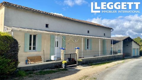 A24542AW24 - This large stone 4 bedroomed house with exposed stonework and beams is situated just a few minutes drive from the popular and bustling bastide town of Eymet and its elevated position allows you to enjoy the stunning views. There are 2 gî...